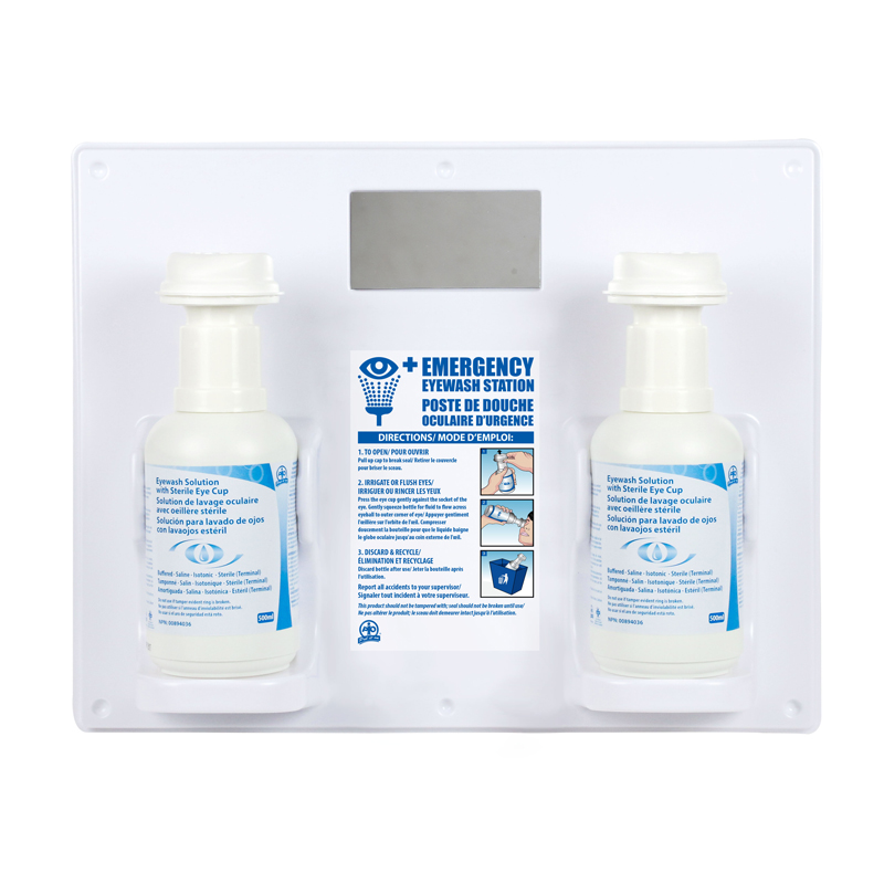 Image STATION DOUCHE OCULAIRE DOUBLE BOUTEILLES REMPLIES 32OZ